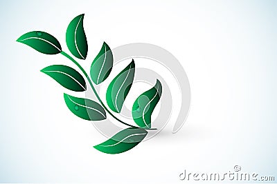 Leaf health nature logo vector Vector Illustration