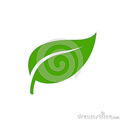 Leaf icon ecology nature element, green leaf, environment and nature eco sign â€“ vector Vector Illustration