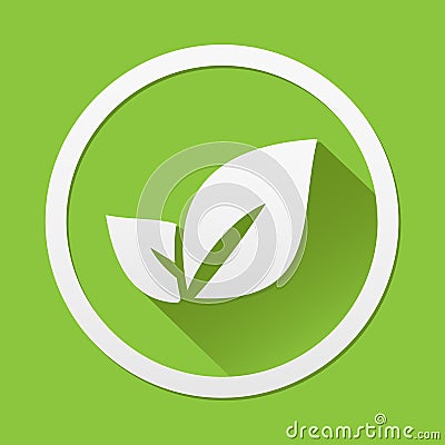Leaf icon great for any use. Vector EPS10. Vector Illustration