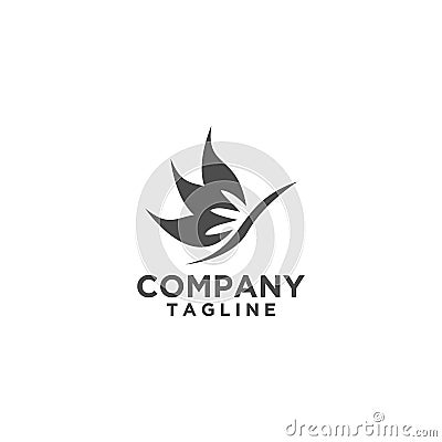 Leaf Logo design green color Stock Photo