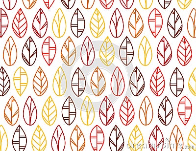 Leaf pattern Vector Illustration