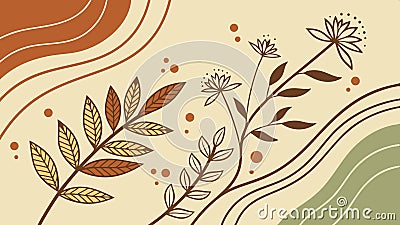 Leaf pattern art: natural design and organic texture. #leafpattern #organictexture vector design Generative AI Vector Illustration