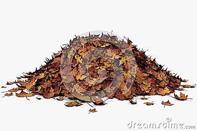 Leaf Pile Cartoon Illustration