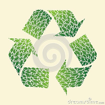 Leaf Recycle Vector Illustration