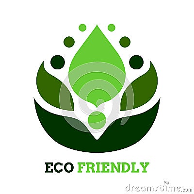 Leaf tree flower eco friendly logo icon symbol vector design Vector Illustration