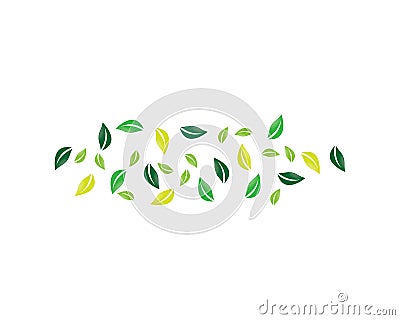 Leaf vector icon Vector Illustration