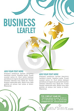 Leaflet design Vector Illustration