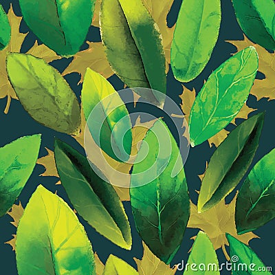 Leafs pattern Vector Illustration