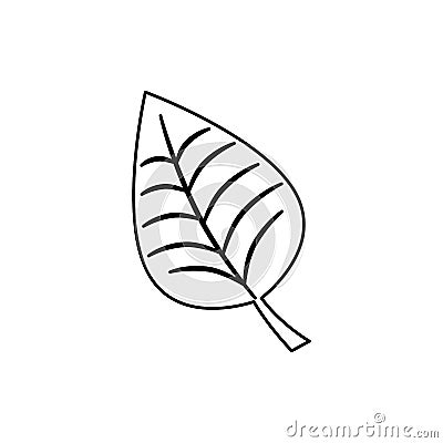 leafs plant isolated icon Cartoon Illustration