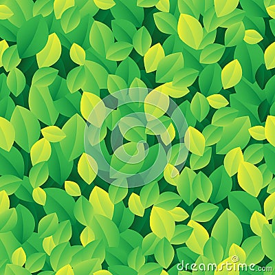 Leafy seamless background 1 Vector Illustration