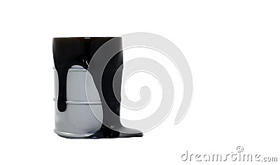 Leaky Oil Drum Stock Photo