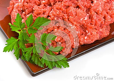 Lean Minced Steak Stock Photo