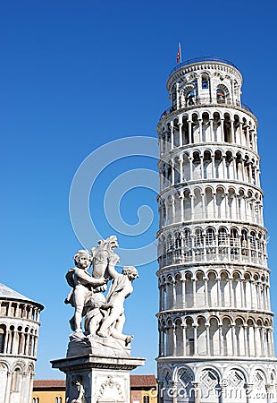 Leaning Pisa tower, Italy Stock Photo