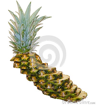 Leaning Tower of Pineapple Stock Photo