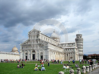 Leaning Tower of Pisa Italy Editorial Stock Photo