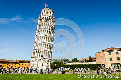 The Leaning Tower of Pisa Editorial Stock Photo