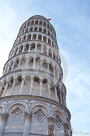 Leaning tower of Pisa, Italy. April 2018. Editorial Stock Photo