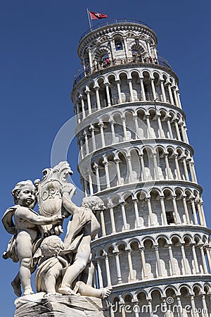 Leaning Tower of Pisa - Pisa - Italy Editorial Stock Photo