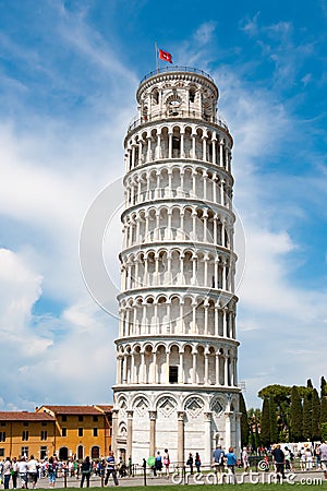 Leaning Tower of Pisa, Tuscany, Italy Editorial Stock Photo