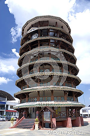 Leaning Tower of Teluk Intan Stock Photo