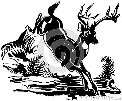 Leaping Deer Stock Vector - Image: 42096672
