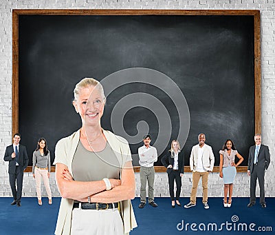 Leardership Communication Cooperate Team Concept Stock Photo