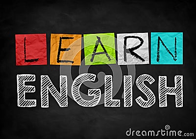 Learn English Stock Photo