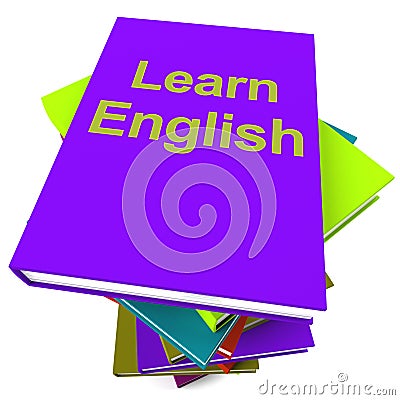 Learn English Book For Studying A Language Stock Photo