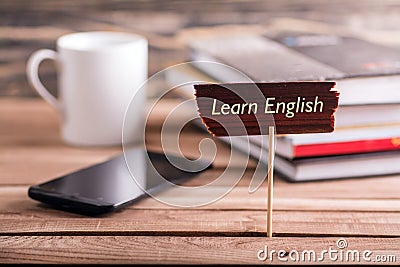 Learn English Stock Photo