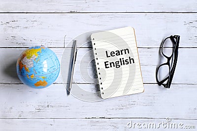 Learn english Stock Photo