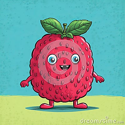 How To Draw A Raspberry In Studio Ghibli Style Stock Photo