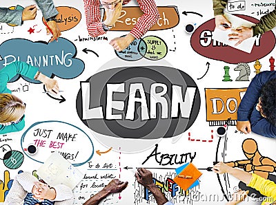 Learn Learning Education Knowledge Wisdom Studying Concept Stock Photo
