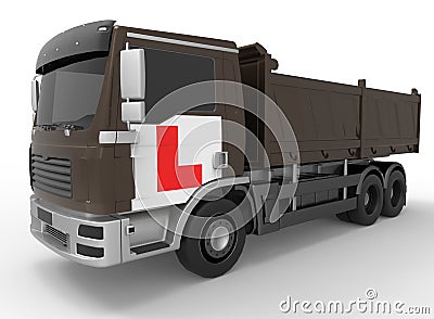 Learn to drive - truck illustration Cartoon Illustration