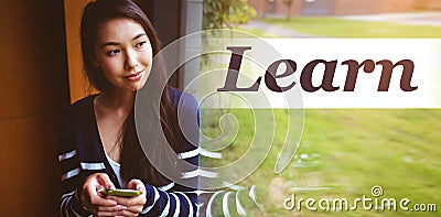Composite image of learn word Stock Photo