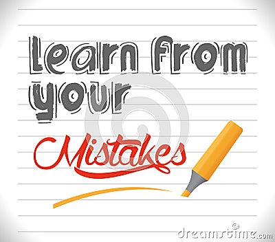 Learn From Your Mistakes Stock Photo