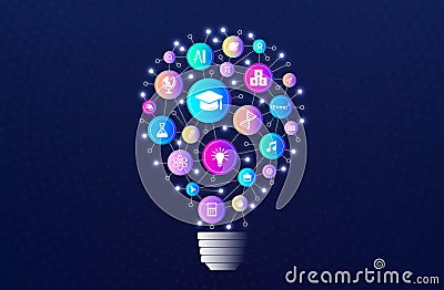 Learning and Education Concept - Academic Achievement - Bright and Creative Minds Stock Photo