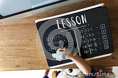 Learning Education Mathematics Calculation Teaching Concept Stock Photo