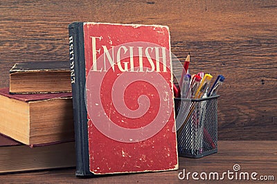 Learning english concept Stock Photo