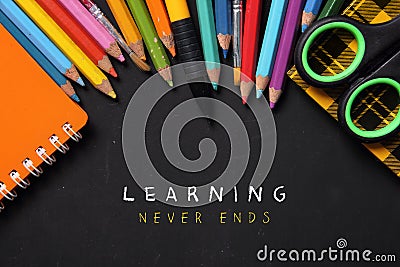 Learning Never Ends Stock Photo