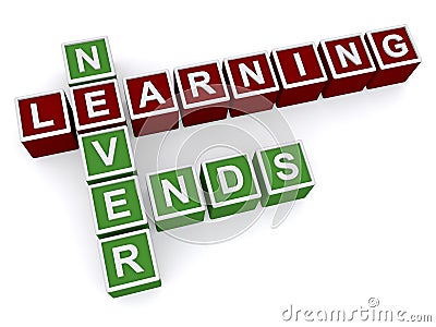 Learning never ends Stock Photo