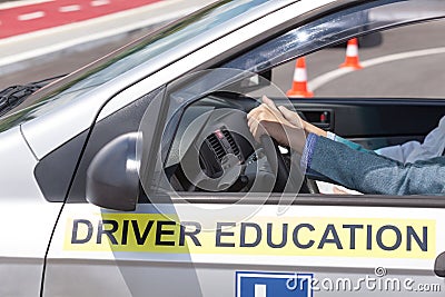 Learning to drive Stock Photo