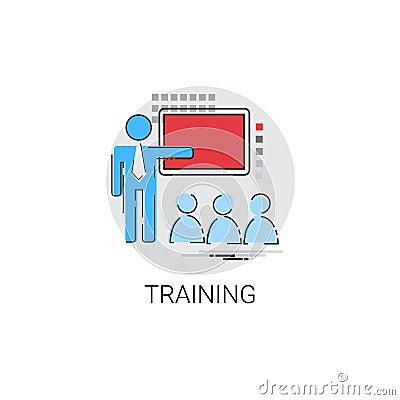 Learning Training Courses Education Icon Vector Illustration
