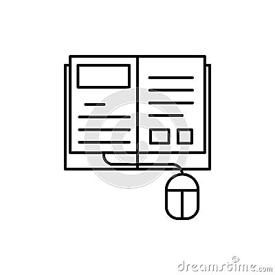 Learning, video tutorials, amuse icon. Element of education line icon Stock Photo