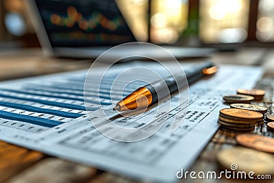 Lease accounting expertise contributing to organizational success through precise and efficient Stock Photo