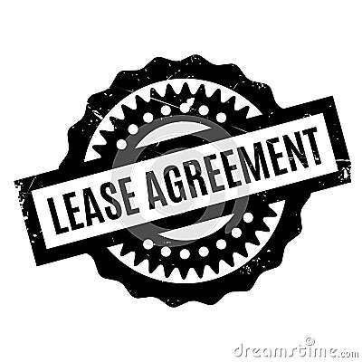 Lease Agreement rubber stamp Stock Photo