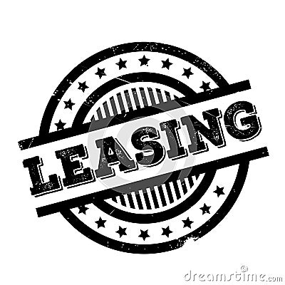 Leasing rubber stamp Stock Photo