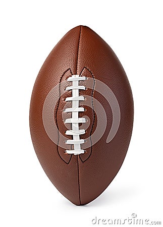 Leather American football ball Stock Photo