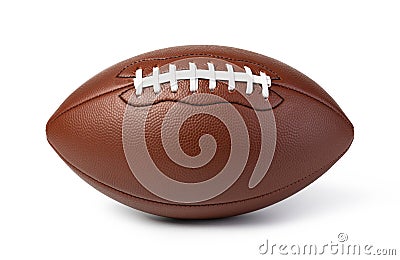 Leather American football ball Stock Photo