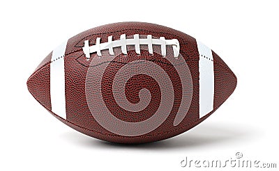 Leather American football ball Stock Photo