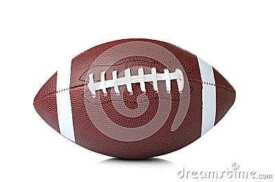 Leather American football ball Stock Photo